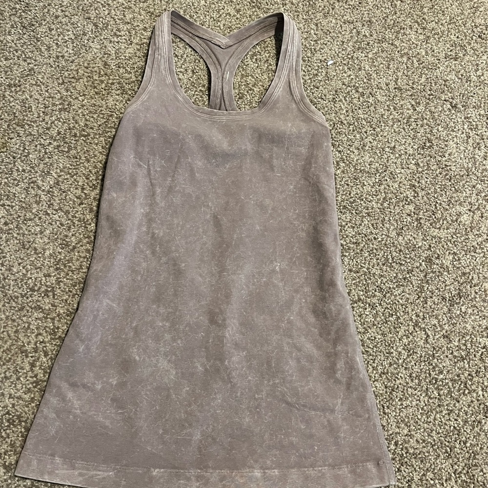 Purple-ish grey Lulu lemon tank top, never worn size 6